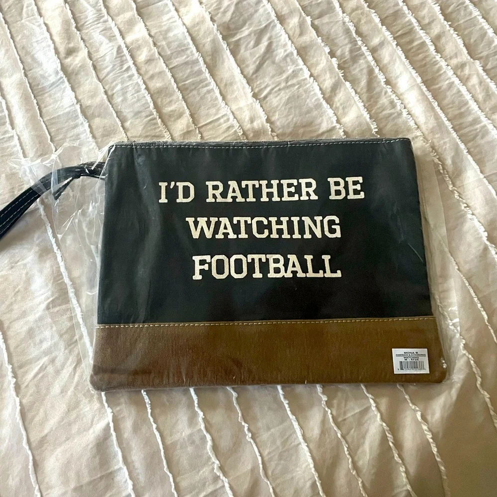 New‎ in Packaging Football Theme Clutch